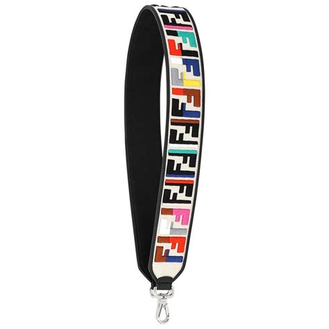 fendi canvas strap you love think logo black yellow|Personalized Fun: The Fendi Strap You .